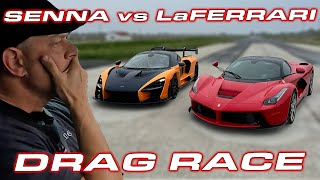 NOT AGAIN!  * McLaren Senna vs Ferrari LaFerrari DRAG RACE