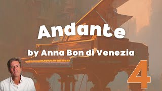 Andante by Anna Bon di Venezia: Trinity Grade 4 Piano