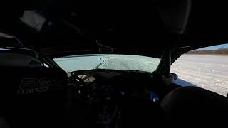 Piotr Staniszewski, Honda Civic K20, Gulbene, Latvia, ice driving, Feb. 2021