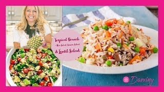 How To Make A Tropical Brunch - Rice Salad, Quinoa Salad & Lentil Salad