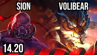 SION vs VOLIBEAR (TOP) | Rank 2 Sion, 4/3/15 | TR Grandmaster | 14.20