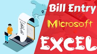 Bill entry in Data entry in MS Excel Hindi #excel #exceltips #exceltutorial #msexcel #microsoftexcel