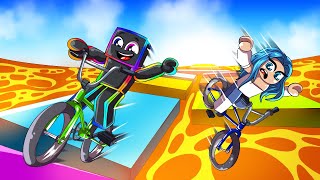 Corrida MORTAL de BICICLETA no ROBLOX!