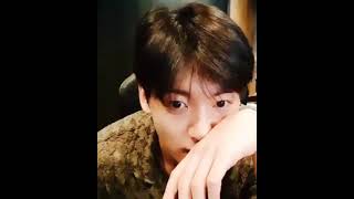 jungkook saying party party yeah again 😍 in his latest V Live