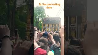 Dj Sarzen khatarnak testing time 😱😱 __ sector 4 bokaro __ Ganesh puja visarjan setup 🎧