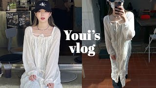 vlog 바쁘게 보낸 일상 브이로그 🎧 빵이와 택배 언박싱ㅣ동대문 밤시장 사입ㅣ트선생님과 솜이 만난날피팅촬영