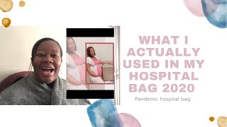 What I ACTUALLY used in my hospital bag 2020 | During a pandemic | South African YouTuber