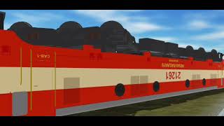 WAM-4 wheels spinning (Indian Train Crossind 3D)