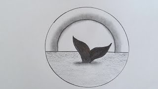 Circle Scenery drawing 30 @TamilNewArt