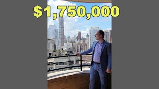 NYC Apartment Tour 2022 | $1,750,000 Views of the City Skyline #shorts