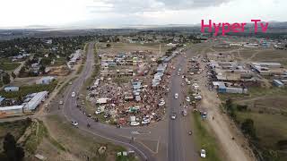 Makutano town along Nyeri Nyahururu Highway Drone shot