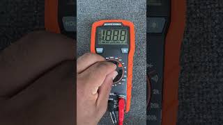 Checking a fuse with a multimeter #kleintools #electricalequipment #maintenance