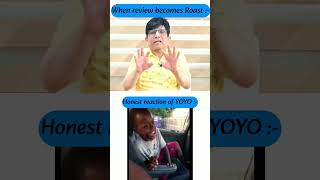 Honest reaction of YOYO HONEY SINGH on krk review/roast #yoyohoneysingh #badshah #rap