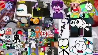 Logo And Characters Getting Spooked By The Boo Word Add Round 271