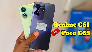 Realme C61 Vs Poco C65 Details Comparison , Review & Many More