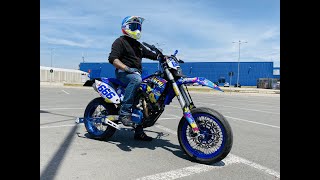 Wheelie Bar ABS, testing on Husaberg FE570