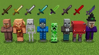 which mob will survive more in Minecraft Test?