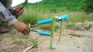 Easy Make A Quail Bird Trap Using Pipe