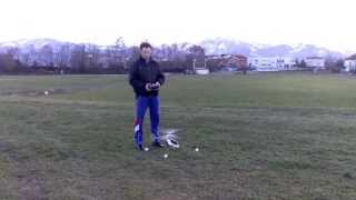 Volo Copterx 450 campo volo Mondovi