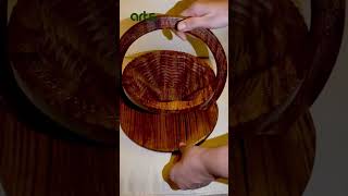 Handmade Collapsible Wooden Basket