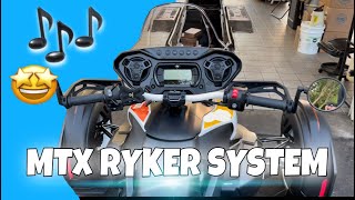 CanAm Ryker MTX Audio System!!!