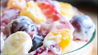 Yogurt fruit delight with nuts by Sammy #sammyfood #easyrecipe #bestdesert #fruitsdessert