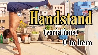 Hand standing for beginners to advanced।10 handstand variations।part-1