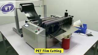 WT-009RTSCM Roll To Sheet Cutting Machine PET PVC Film EVA Cutting Machine