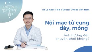 #62 Nội mạc tử cung quá dày, quá mỏng? Nội mạc dày bao nhiêu là tốt? Dr Le Khac Tien x Doctor Online