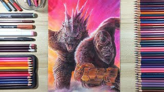 Drawing Godzilla x Kong: The New Empire | Fame Art