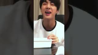 you know he's enjoying his food when he goes..... #shorts #shortsfeed #bts #seokjin 3#jin