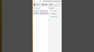 How to use TYPEOF in JavaScript #shorts