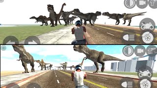 Indian bikes driving 3D - Gangster naik sepeda di tengah hewan Dinosaurus.