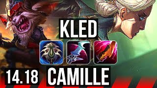 KLED vs CAMILLE (TOP) | 8 solo kills, 65% winrate | EUW Master | 14.18