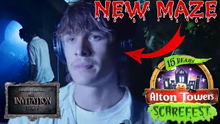 NEW ALTON TOWERS SCAREMAZE (THE INVITATION) | Alton Towers Scarefest 2022