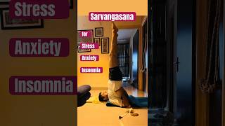 #inversion #sarvangasana #shoulderstand #insomnia #stress #anxiety #goodhealth #healthtips #mind