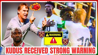 Breaking 🇬🇭kudus received strong warn!ng … Don’t take Black Stars No. 10 | Alhaji Grusah fires Kurt