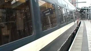 Intercity 225 (2tone) thrashes out of Leeds Station lead by 82210.