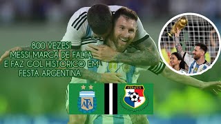 MESSI MARCA GOL DE FALTA, O NÚMERO 800 DA CARREIRA EM UMA GRANDE FESTA ARGENTINA - Melhores Momentos