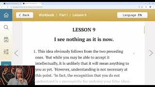 Lesson 9 and Text from A Course in Miracles - ACIM