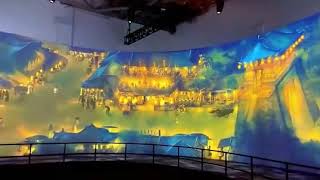 🖼️Let’s experience the moving Riverside Scene during Qingming Festival with immersive #projection.