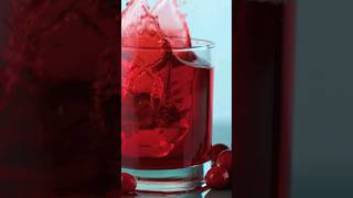 An Ice Cube Fall In Cherry Juice.🍒🧊.....#icecube #cherry #tasty #juice #trending #shorts #viral #bts