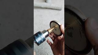 Step drill bit VS tin ⭐ Science experiment