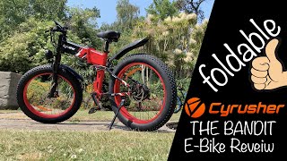 Cyrusher Bandit foldable fat tyre E-Bike Review