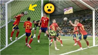 Dani Olmo Goal Line Clearance Vs England 🔥😮 | Spain Vs England Highlights