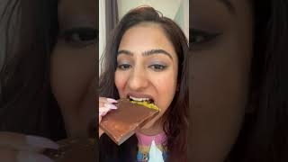 Viral Dubai chocolate ASMR #viralfood ￼