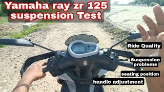 Yamaha ray zr 125 street rally hybrid ride quality and suspension test | full detailed video