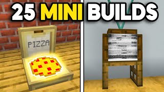 25 Mini Build Hacks in Minecraft!