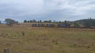 Pacific National Steel Train Passing Molong NSW. 27 March 2023