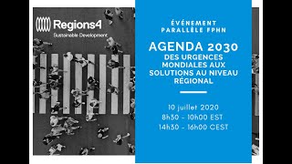 FPHN 2020 «Agenda 2030: des urgences mondiales aux solutions au niveau régional»